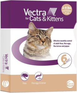 Vectra for cats works perfect for scabs on a tail in cats